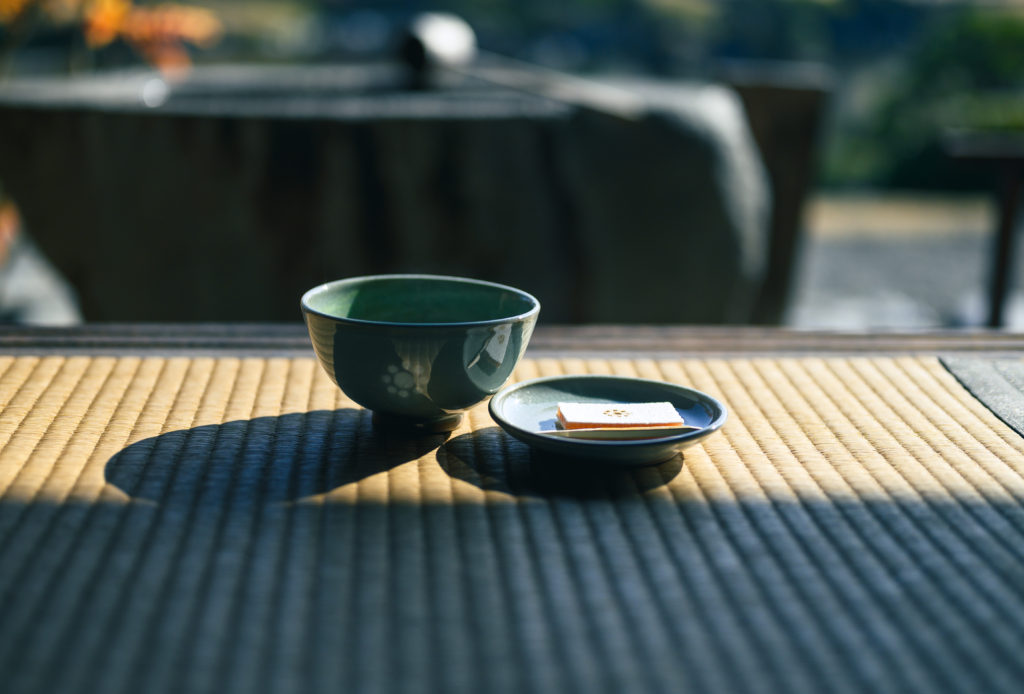 Matcha and sweet in the Kokindenju no Ma