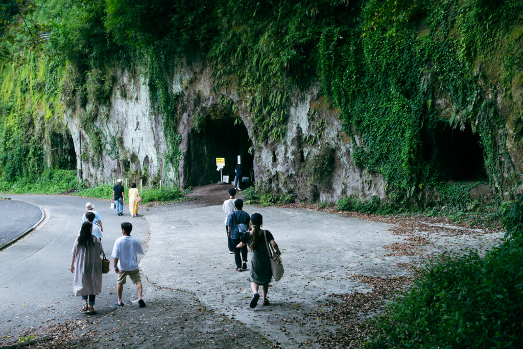 Entrance to underground section of Nishiki Secret Base Museum
