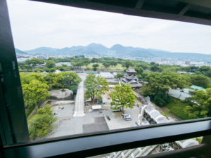 View from 6th floor of Kumamoto Castle